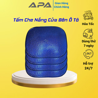 Tấm che nắng cửa bên ô tô ⚡GIÁ RẺ⚡, che nắng bạc phản quang - núm hút chân không - Combo 4 tấm