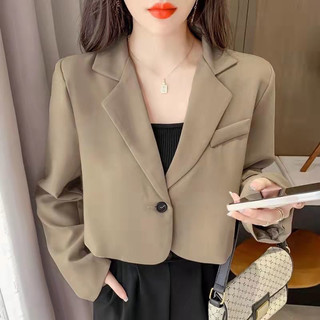 Áo blazer dáng ngắn ,một cúc cài ,áo vest dáng ngắn kiểu hàn quốc chuẩn hàng qc