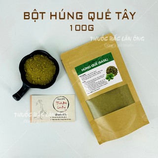 Bột húng quế tây 100g, lá basil, gia vị sốt pizza, mỳ ý, ướp gà kfc - lãn ông