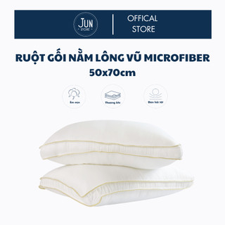 Ruột gối nằm lông vũ nhân tạo Microfiber Jun Store kích thước 50x70cm chuẩn khách sạn 5*