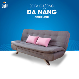 Giường sofa gấp gọn Joli colif kích thước 1m4 màu xám đen