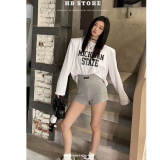 Quần short sooc cottton cạp cao miu thời trang hè cho nữ cao cấp LuciK Shop QN0029