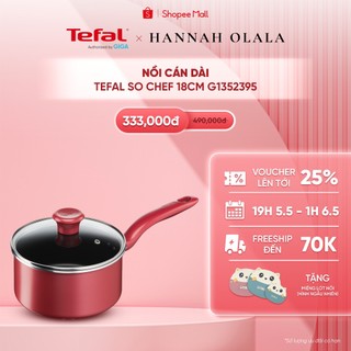  Nồi cán dài Tefal So Chef 18cm G1352395 - Quánh có nắp, chống dính