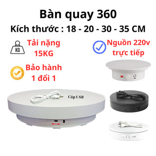  Bàn xoay trưng bày sản phẩm tải nặng 15kg. Đế xoay 360 độ   bảo hành 1 đổi 1   bàn xoay live stream bàn quay sản phẩm 