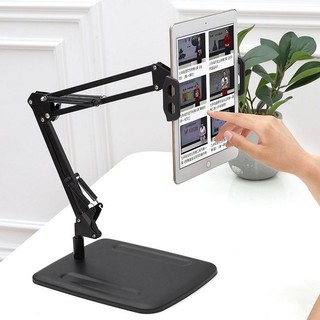Giá đỡ kẹp ipad khớp nâng xoay 360 độ đa năng . máy tính bảng, galaxy tab để bàn cao cấp