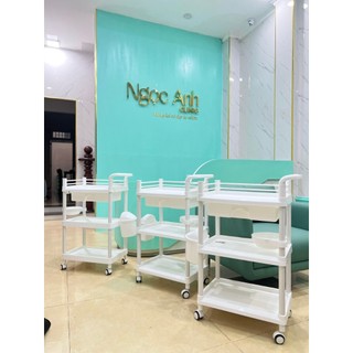 Xe đẩy Spa 3 tầng có khay cao cấp
