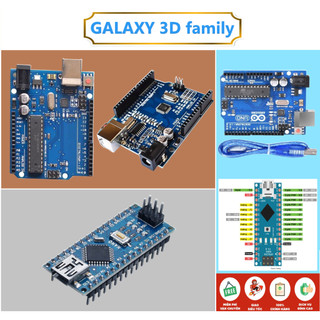 Arduino uno r3 chíp cắm 16u2_chíp dán ch340_nano v3 + kèm cáp