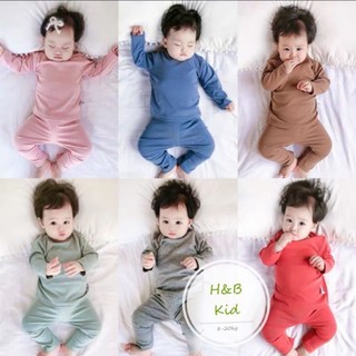 Bộ trơn dài tay cho bé trai và gái, bộ trơn thu đông cho bé