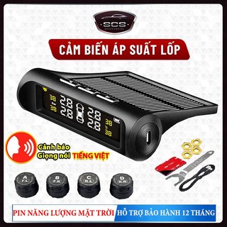 Cảm Biến Áp Suất Lốp Ô Tô, Cảm Biến Áp Suất Lốp Van Ngoài TPMS - Màn Hình Sử Dụng Năng Lượng Mặt Trời