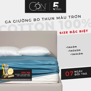  Ga Giường Bo Thun Gòn Bedding Cotton 100% Hàn Quốc 1mx2m - 1m2x2m - 1m4x2m