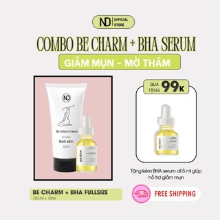 1 Tuýp Xoá Thâm Be Charm 100ml Và 1 Serum Giảm Mụn BHA Oil by ND 15ml 
