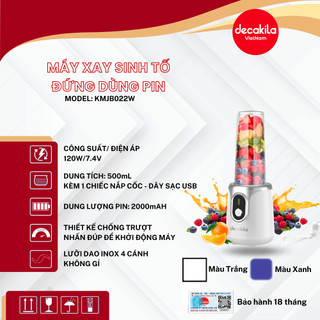 Máy Xay Sinh Tố Dùng Pin DECAKILA (KMJB022W)