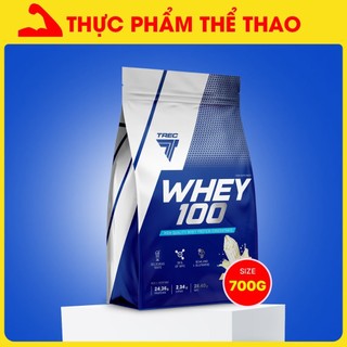 Sữa tăng cơ whey 100 - whey protein phát triển cơ bắp to - dày - hàng chính hãng trec