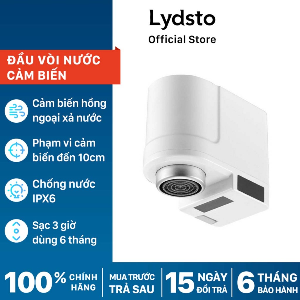 Đầu vòi nước cảm biến Lydsto HD-ZNJSQ-02 bản quốc tế, áp suất mạnh, chống tràn - Bảo hành 12 tháng