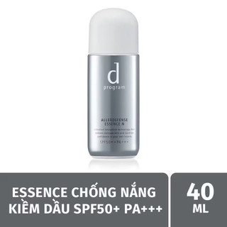  dProgram Allerdefense Essense Chống Nắng Kiềm Dầu SPF50+ PA+++ 40ml