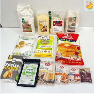Bột mỳ, bột bắp hữu cơ , bột gelatin, bột bánh morinaga cho bé ăn dặm – bột nguyên liệu hữu cơ làm bánh cho bé ăn dặm
