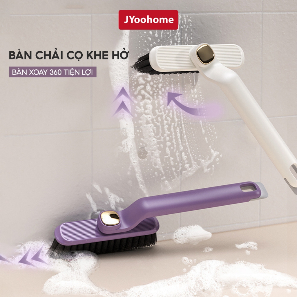 Bàn Chải Vệ Sinh Khe Hở Góc Rãnh Xoay 360 JYoohome Cọ Vệ Sinh Nhà Tắm Cửa Nhà Bếp Thông Minh