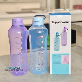 Bình nước Tupperware Eco Bottle Motivation 2 Lít