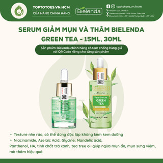 Serum Bielenda Green Tea kiềm dầu, giảm mụn và thâm 15ml/30ml