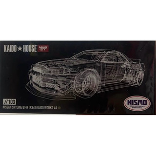  mô hình xe Nissan Skyline GT-R R34 Kaido Works V4 KHMG103 chính hãng Kaido House - MiniGT #103 tỉ lệ 1:64 