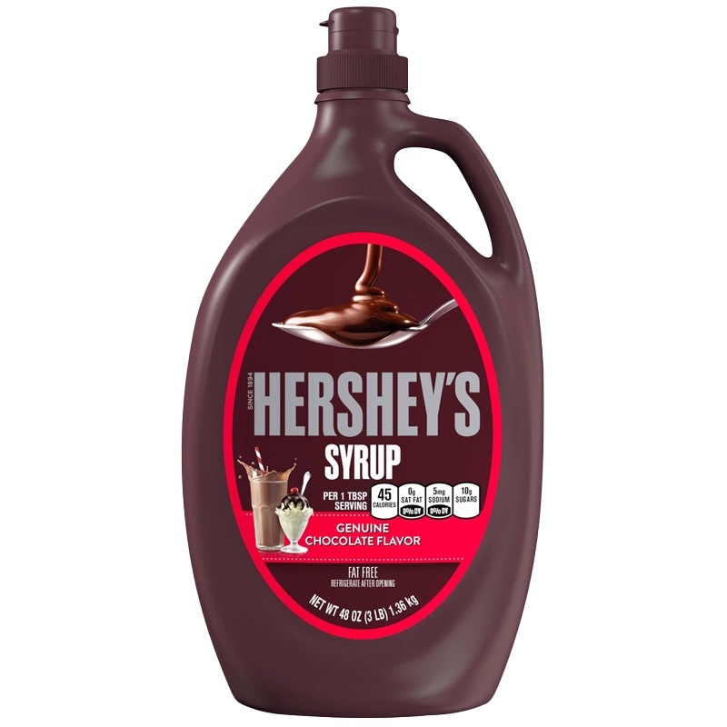 (date 12/2026) Chocolate lỏng Hershey’s Syrup Genuine Chocolate Flavor 1.36kg