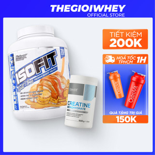 Combo nutrex iso fit 5lbs whey protein sữa tăng cơ cho người tập gym bổ sung đạm cho cơ bắp