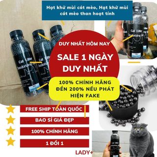 Hạt khử mùi cát mèo, Hạt khử mùi cát mèo than hoạt tính giảm mùi hôi cát mèo