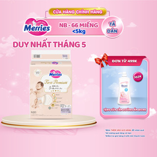  Tã Dán Merries First Premium Đủ Size NB66/S60/M48