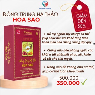 Đông trùng hạ thảo hoa sao hỗ trợ sức khỏe tăng đề kháng tốt cho tim mạch chống lão hóa chính hãng của Japa Kids