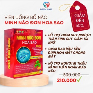 Viên uống bổ não minh não đơn hỗ trợ giảm suy nhược thần kinh cải thiện trí nhớ chính hãng Japa Kids