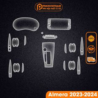 Dán PPF trong suốt bảo vệ nội thất xe Nissan-Almera--2023 T-Home&More