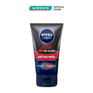 Sữa Rửa Mặt Nivea Men Detox Mud Kiểm Soát Nhờ Và Ngừa Mụn 100g