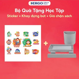 (Quà tặng đồ dùng học tập) Bộ Bàn Học Chống Gù Chống Cận DERGO LEO A80