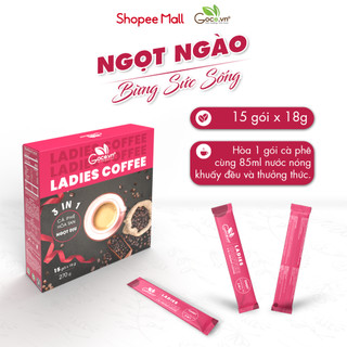 Ladies Coffee Goce - Cafe Nữ hòa tan 3 trong 1 - 270g (15 gói x 18g)