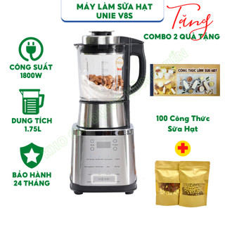 Máy làm sữa hạt, xay nấu đa năng Unie V8S công suất 1800W, dung tích 1.75L - Kích hoạt bảo hành điện tử 24 tháng