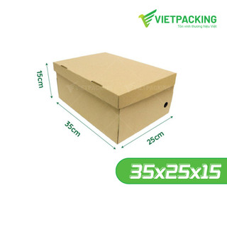 Combo 20 Hộp Carton Đựng Giày 35x25x15 hộp giày lớn đựng vừa nhiều loại giày dép, hộp đẹp sang trọng