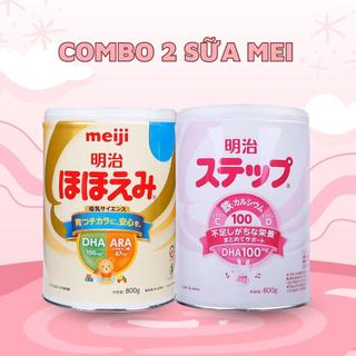 Combo 2 lon sữa meiji nội địa Nhật hộp 800g