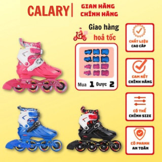 Giày patin trẻ em flying eagle bkb k8, giày trượt patin form nhựa cao cấp, tặng kèm bảo hộ tay chân cho bé