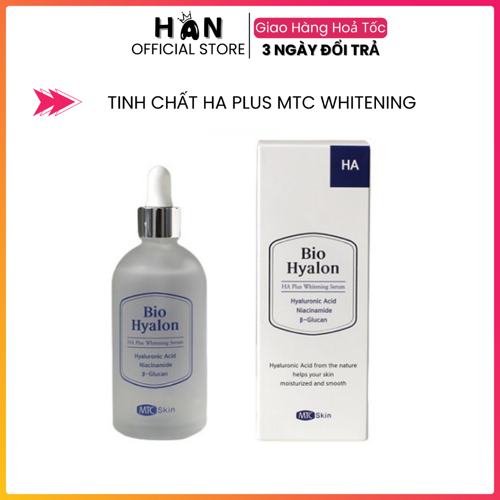 Serum Bio Hyalon HA Plus Whitening | Tinh Chất HA Plus Siêu Cấp Ẩm, Trắng Da Chính Hãng Lọ 100ml