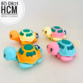 [RÚT CÓT LÀ CHẠY - SÁNG ĐÈN] Đồ chơi Rùa con chạy bằng cót dây phát sáng dễ thương cho bé chơi trên sàn, kéo cót 2226