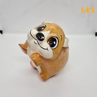 HEO ĐẤT Handmade - CHÓ CORGI (Quà Tặng Độc Đáo)