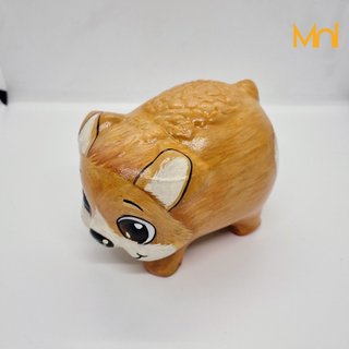 HEO ĐẤT Handmade - CHÓ CORGI (Quà Tặng Độc Đáo)