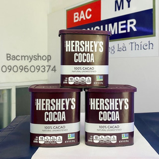 Combo 3 hộp Bột Cacao Hershey’s Nguyên chất Không Đường 226g | 100% cacao nguyên chất