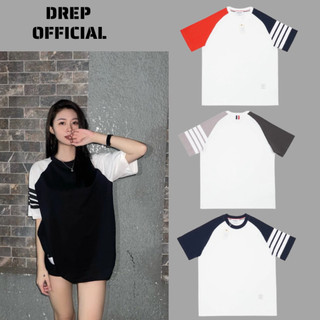 Áo thun THOM BROWNE tay phối 4 sọc nhiều màu , chất thun cotton 100% mang siêu thích DREP OFFICIAL
