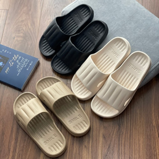 Dép quai ngang trơn chữ Smile chất liệu EVA, dép đi trong nhà Nam/Nữ chống trơn trượt, đi mưa, văn phòng, nhà tắm HQ2