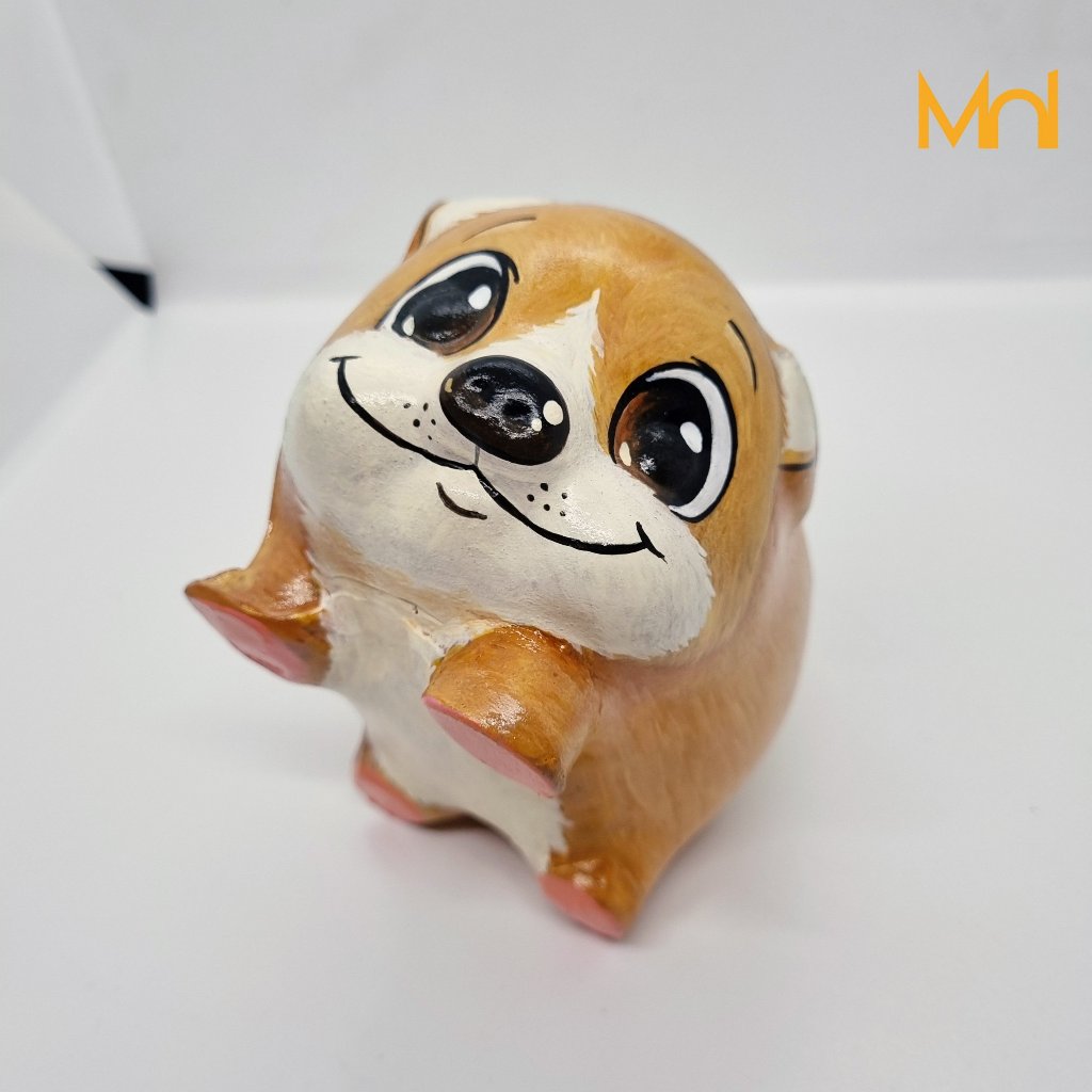 HEO ĐẤT Handmade - CHÓ CORGI (Quà Tặng Độc Đáo)