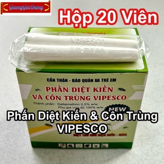 Hộp 20 Viên Phấn Diệt Kiến Gián Và Côn Trùng Cao Cấp VIPESCO Việt Nam