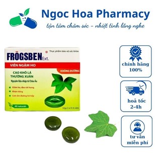 Viên ngậm FROGSBEN - Hỗ trợ giảm ho, giảm đau rát họng