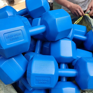 Tạ tay nhựa 10kg bát giác đã nhồi ruột bê tông 1 chiếc