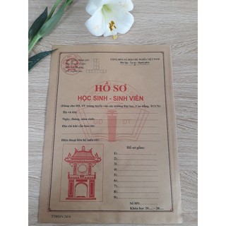 Hshssv hồ sơ học sinh sinh viên - 1 bộ